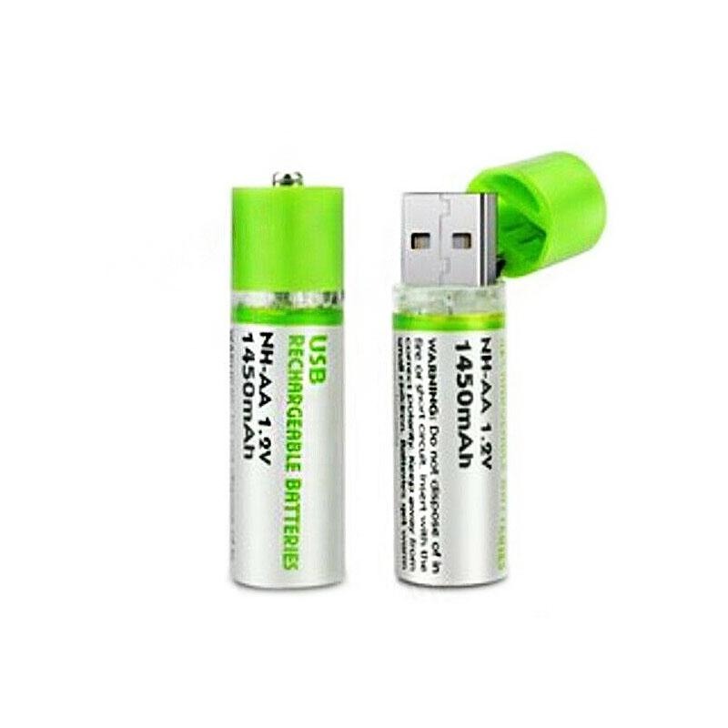 USB充電電池 三號電池 環保電池 綠色電池 1450mah  三號電池 AA電池 3號電池 低自放電池-細節圖2