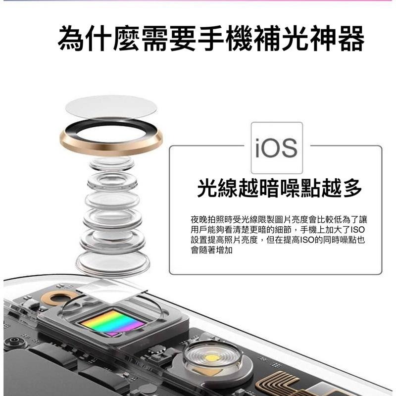 手機直播補光燈 迷你補光燈 美顏瘦臉嫩膚補光 迷你自拍 拍輔助拍照燈 充電款 魅眼補光 三檔調光調色-細節圖8