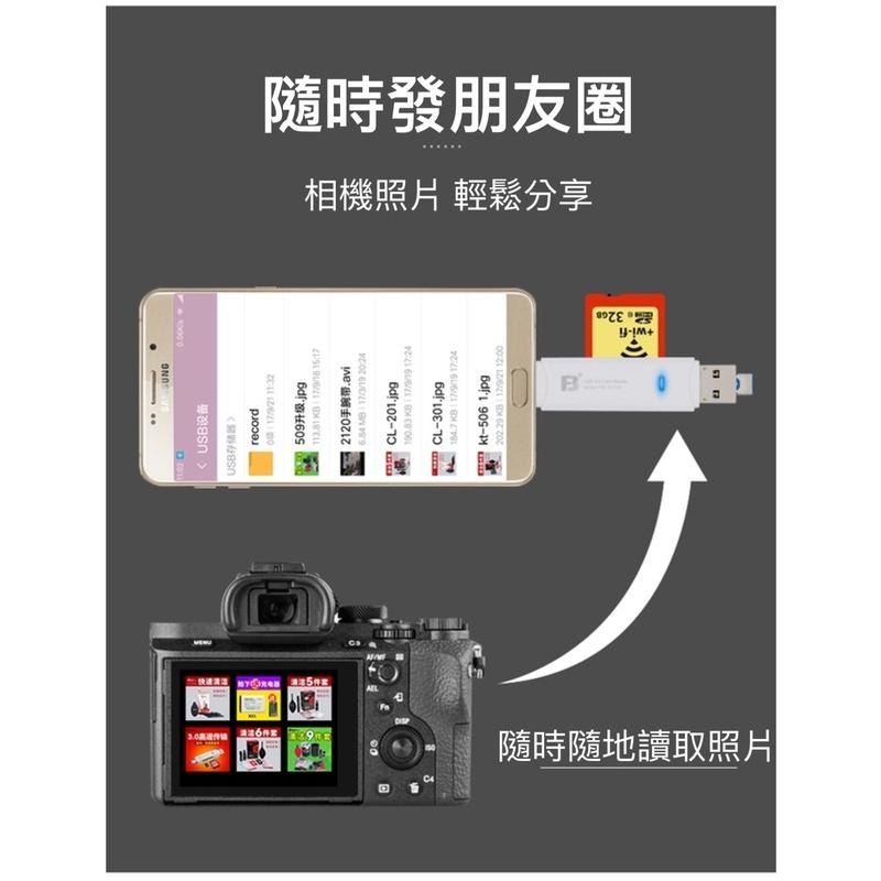 灃標OTG9 TYPE-C接口3.0 USB安卓手機 SD TF 高速多功能手機讀卡器多合一-細節圖4