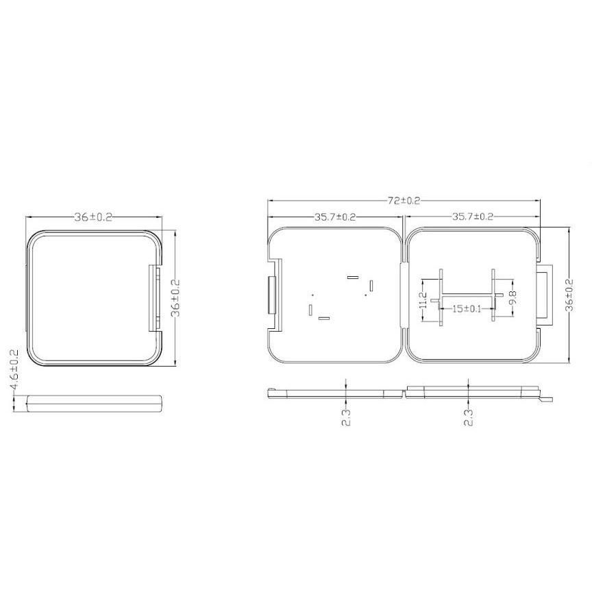 單卡收納盒 記憶卡保護盒 小白盒 microSD SD SDHC TF收納盒 SD轉卡-細節圖4