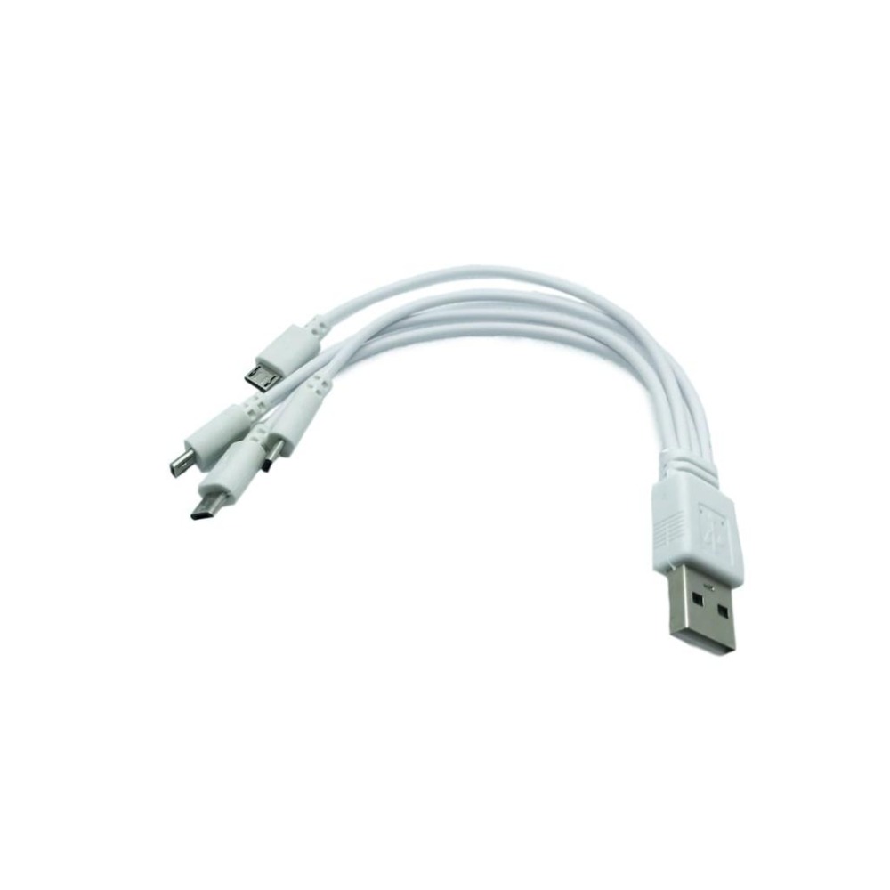 USB一分二充電線 USB公頭 轉micro安卓2條公頭 一拖二延長線15cm-細節圖7