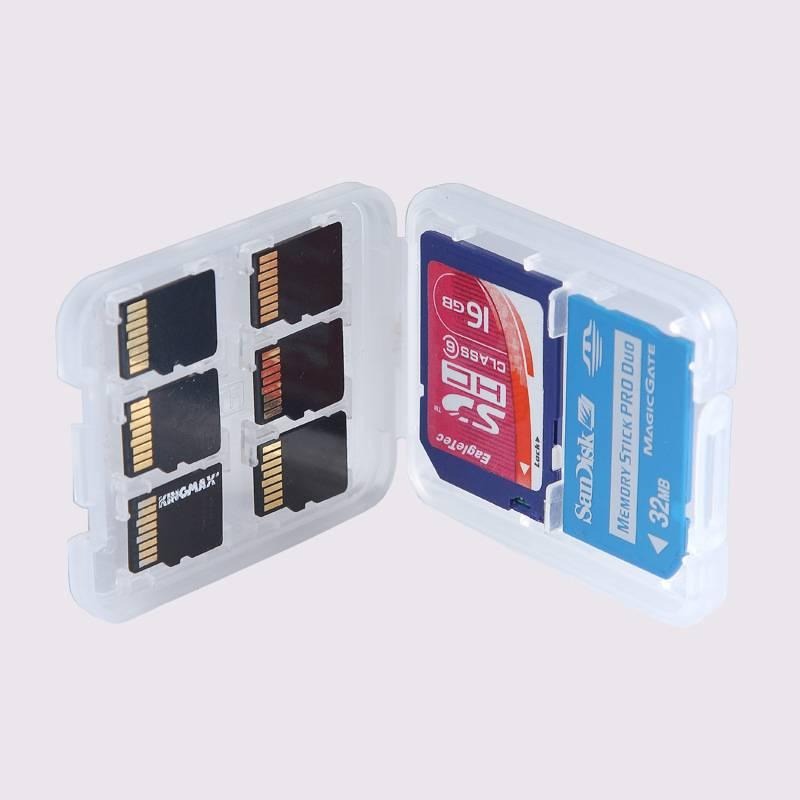 防水相機存儲卡盒 內存卡記憶棒 TF卡包 XD/CF卡盒儲存卡 SD收納盒 多功能收納卡盒 小白盒-細節圖7