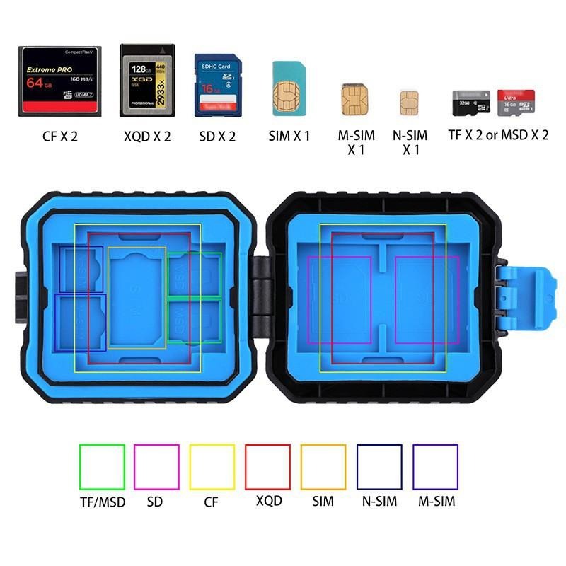 相機收納卡盒 防水內存卡記憶盒 相機記憶卡盒 SD卡 CF卡 TF卡 收納容量11張記憶卡-細節圖3