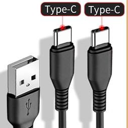 TYPE C一分二充電線 USB公頭轉TYPE C  一拖二延長線15cm-細節圖2