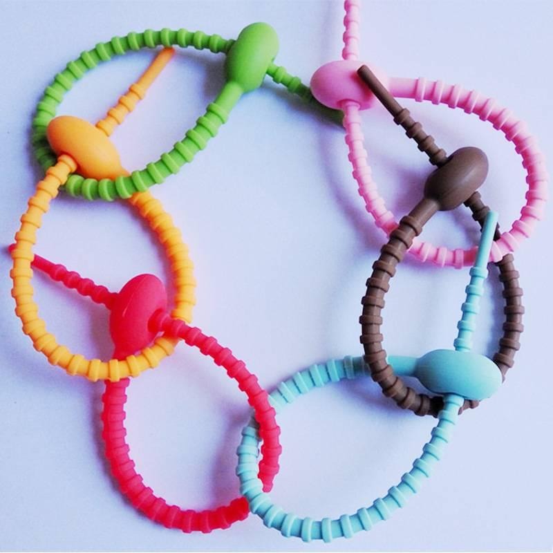 環保矽膠紮帶 數據線紮帶 耳機線網線多功能矽膠紮帶 露營燈扎帶-細節圖4