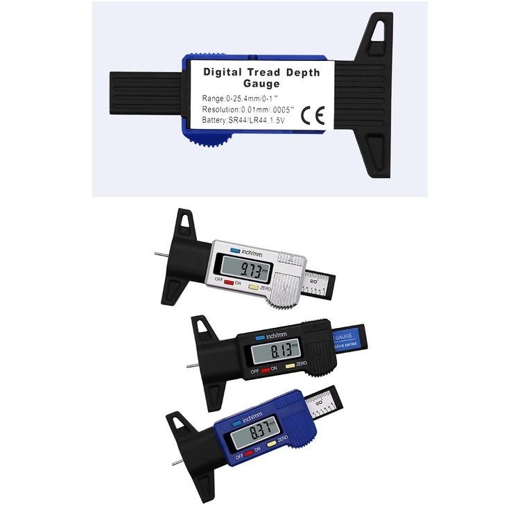 電子數顯胎紋尺 輪胎胎紋尺 輪胎深度尺輪胎花紋深度測量尺 輪胎深度檢測尺 高精度游標卡尺-細節圖3