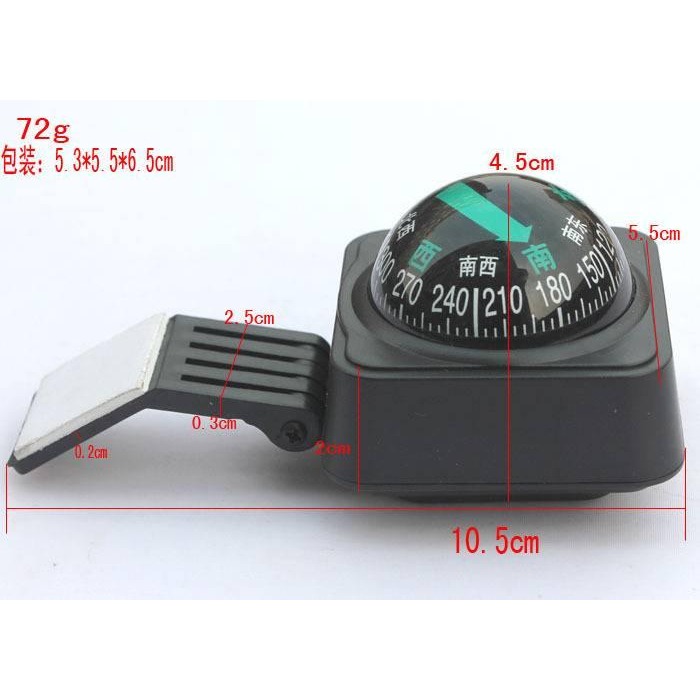車載指南球 汽車用品裝飾 指北球車用指南針 儀表臺指南球指示球-細節圖8