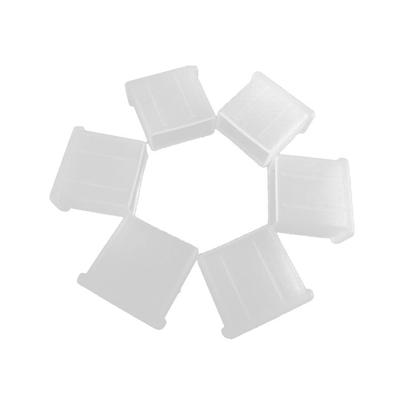 USB防塵蓋 公頭防潮蓋 傳輸線用 透明 5個PP盒裝-細節圖2