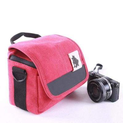 背包客帆布單眼攝影包 微單單肩相機包 索尼A6000 A7R RX100相機包
