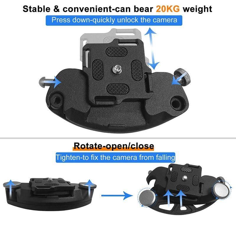 金屬相機快裝腰扣 微單攝影扣 相機快掛腰扣 腰掛 微單反相機快掛 快槍手肩帶掛扣-細節圖4