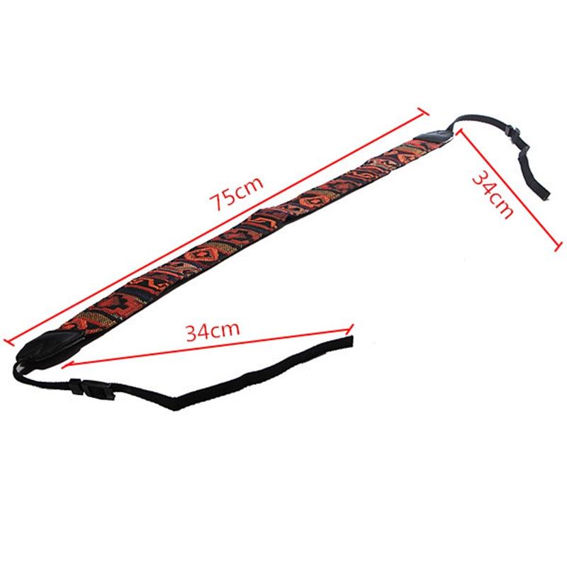 多彩編織相機背帶 民族風 波西米亞風 相機背帶 肩帶 編織相機背帶 復古 柔軟掛繩 通用 減壓減震-細節圖9