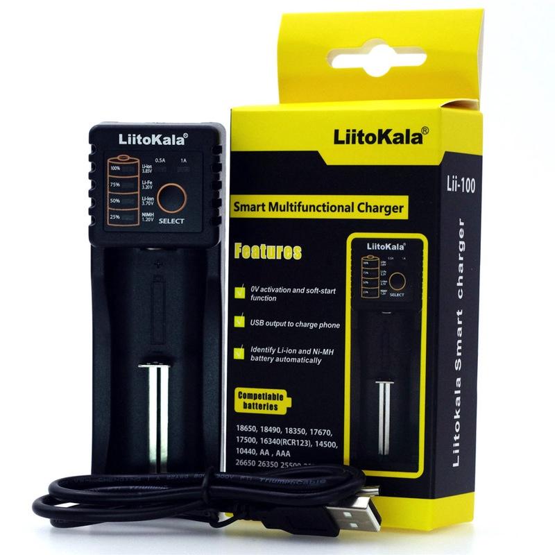 ️liitokala Lii-100 18650 可充4.35V/3.2V/1.2V電池 智慧多功能充電器-細節圖2