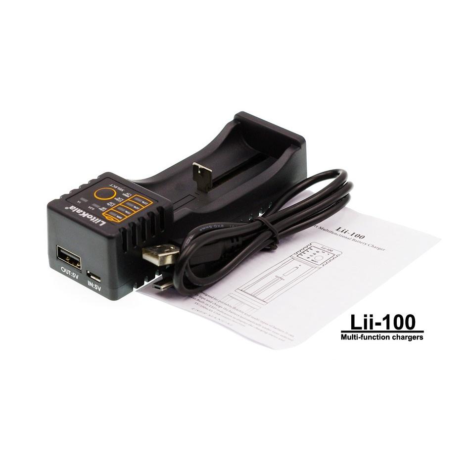 ️liitokala Lii-100 18650 可充4.35V/3.2V/1.2V電池 智慧多功能充電器-細節圖3