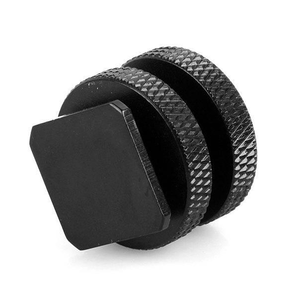 加強版1/4 螺孔轉熱靴插座 雙層 單層雙 螺絲可上下鎖緊接兩相機 雙螺絲 可上下鎖緊接 熱靴座-細節圖7