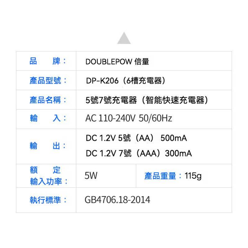 倍量 6節 可單顆 充滿跳燈 充電器 1.2v充電器 電池充電器 3號/4號 快速充電器 智能充電器-細節圖5
