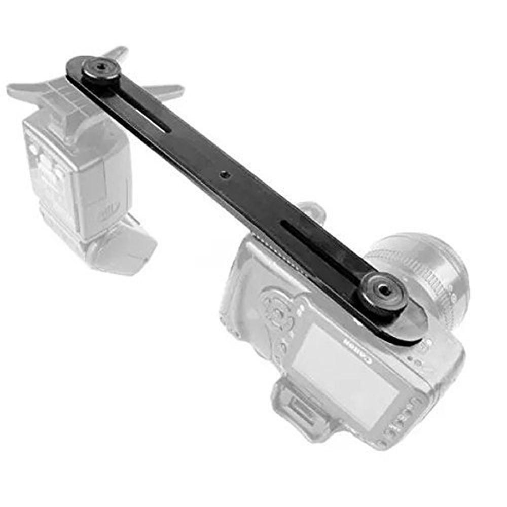 閃光燈 一字支架 雙頭架 攝影燈架 熱靴支架 閃燈支架 補光燈橫桿 離機閃燈 雙手雞支架 外閃 雙閃燈-細節圖2