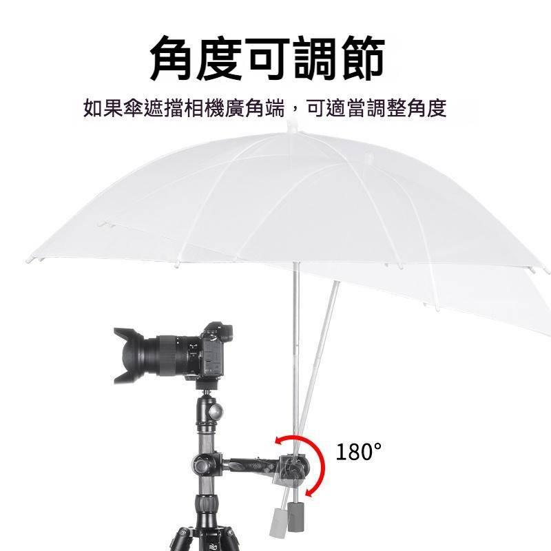 雨傘夾 球型萬向腳架轉接座 雙頭C型夾/U型夾 燈架頭小雲台 熱靴座 外閃 反光傘轉接座-細節圖7