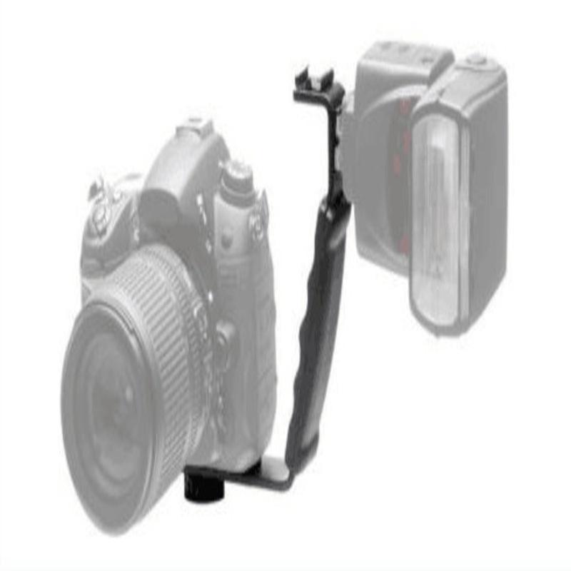 相機閃光燈支架 托架 DV支架 LDX-528摄影補光燈支撑架 單L型支架 雙邊架-細節圖6