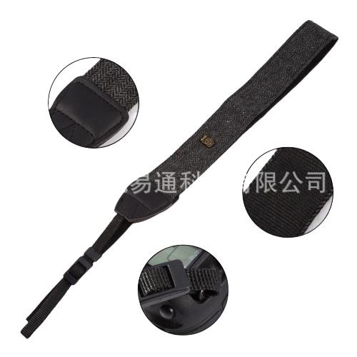 寬版相機背帶 英倫風 文青風 編織相機背帶 減壓減震 復古風 深灰 棕色-細節圖3