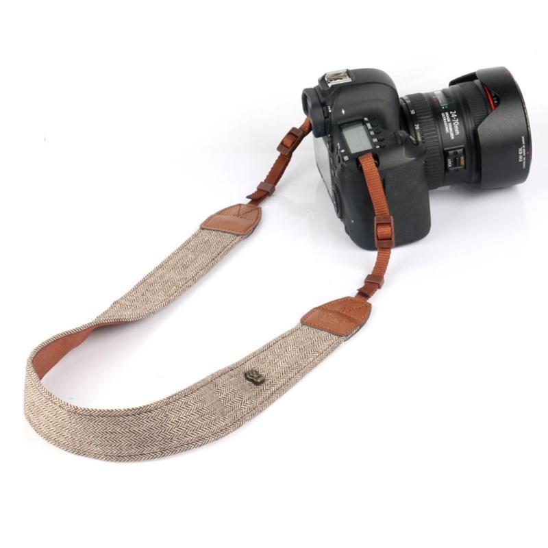 寬版相機背帶 英倫風 文青風 編織相機背帶 減壓減震 復古風 深灰 棕色-細節圖6
