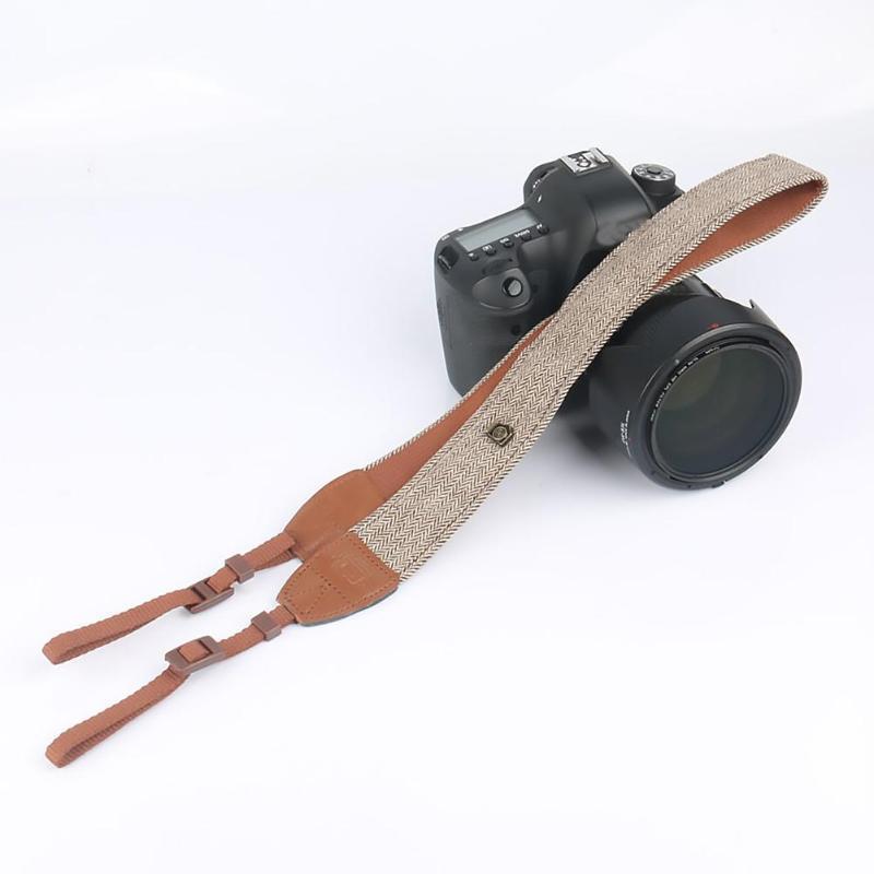 寬版相機背帶 英倫風 文青風 編織相機背帶 減壓減震 復古風 深灰 棕色-細節圖9