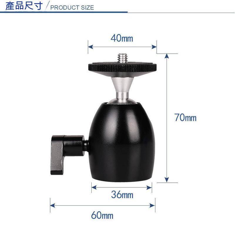 萬向球形雲台 三腳架 單腳架 Q29 Q39 萬向 迷你 球形小雲台 3/8 螺絲 手機通用雲台-細節圖7