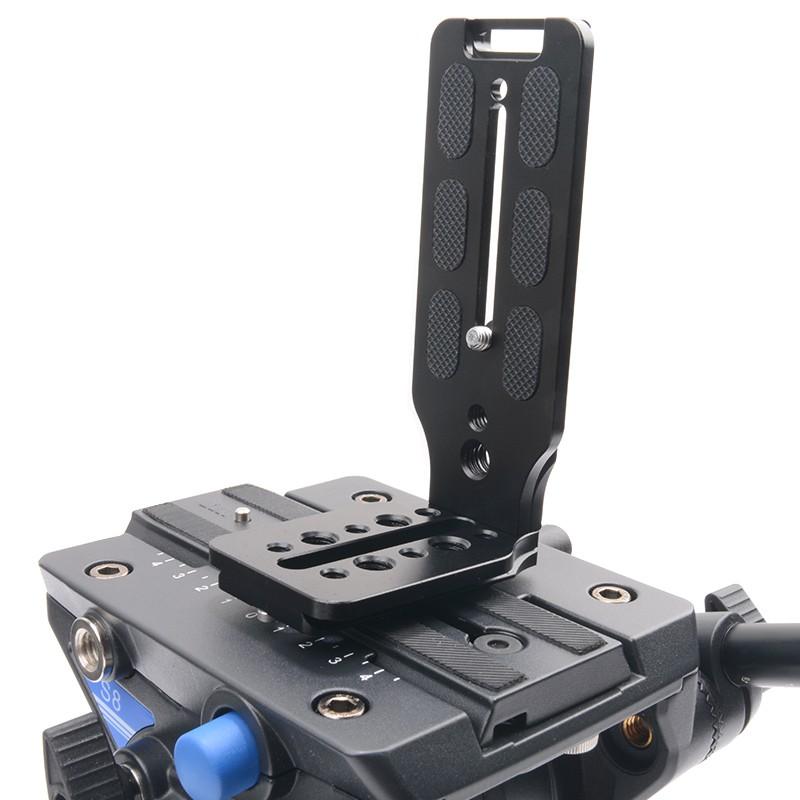 通用L型快拆板 快裝板 豎拍板 快裝垂直手把 穩定器L豎拍攝影支架 L豎拍板 單反相機三腳架快拆板-細節圖2