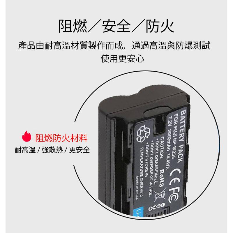 Fujifilm 富士 NP-W235 X-T4 XT4專用 FUJI 2000mAh NP-W235電池-細節圖6