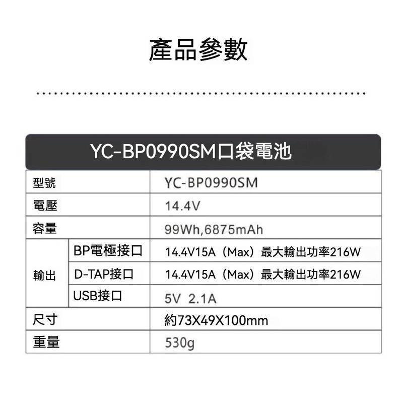 影宸口袋電池 99MAH YC-BP0990SM 小個子V掛  V LOCK 便攜輕便 帶液晶螢幕-細節圖6