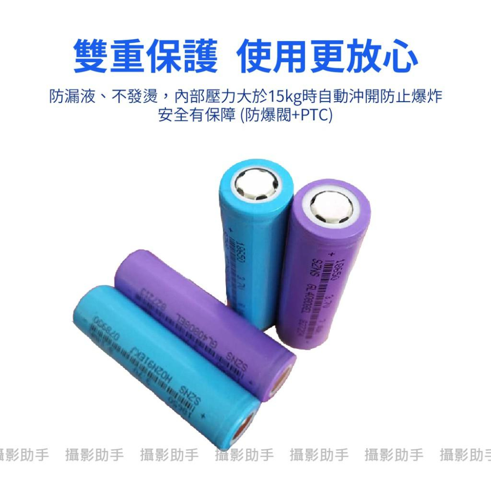 卓能 18650電池 18650充電電池  2200/2500/2600/3400 mah BSMI認證-細節圖2