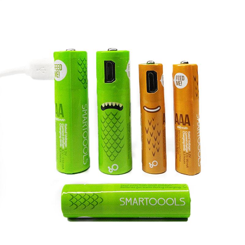 SMARTOOOLS USB 充電電池 鎳氫電池 三號電池 四號電池 3號電池 4號電池 低自放電池-細節圖2