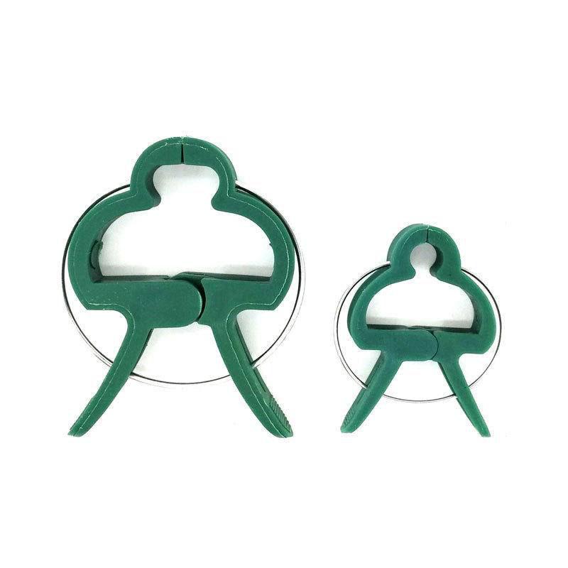 線材固定夾 綠色園林夾 蕃茄花卉花園塑膠植物固定夾 園藝夾子-細節圖2