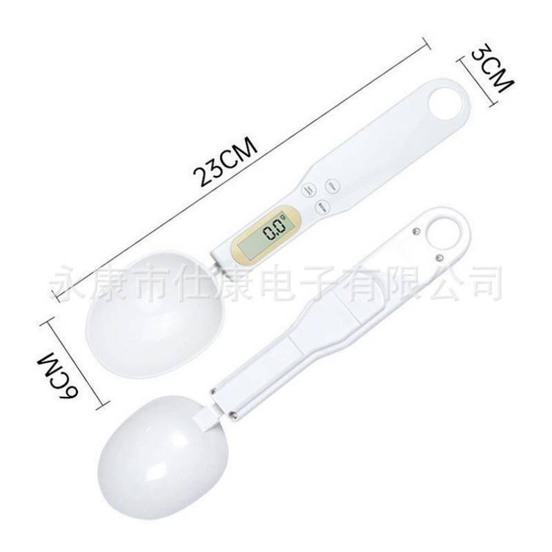 迷你塑膠勺子秤 廚房電子秤 電子計量勺 調羹秤 寵物秤-細節圖4