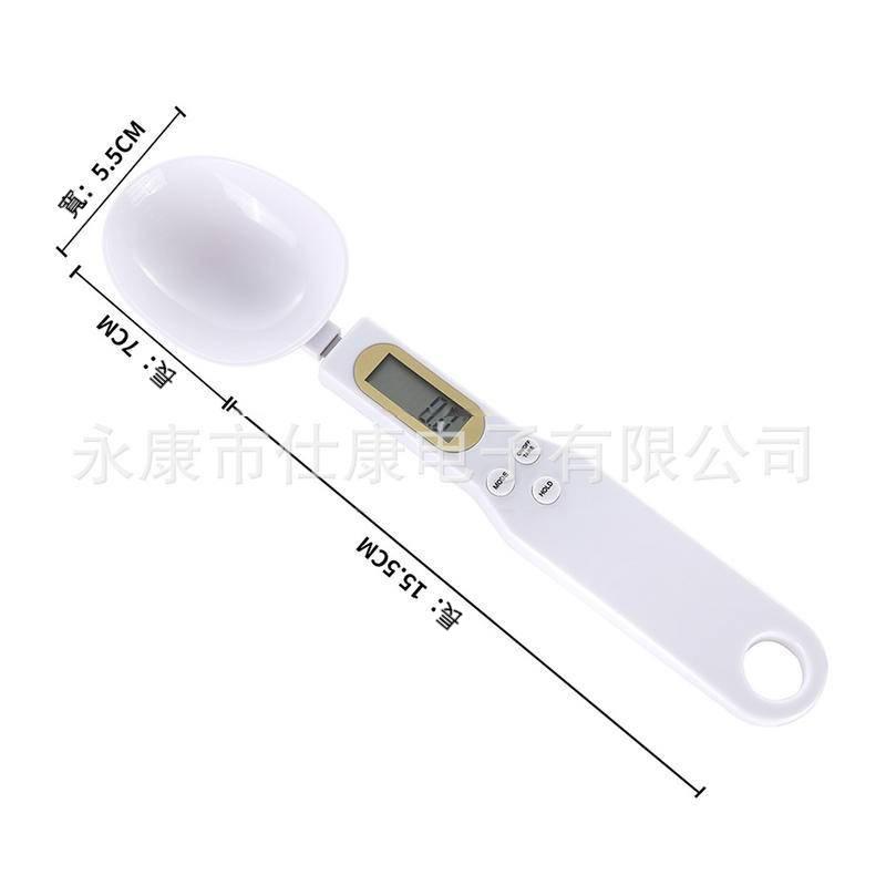 迷你塑膠勺子秤 廚房電子秤 電子計量勺 調羹秤 寵物秤-細節圖5