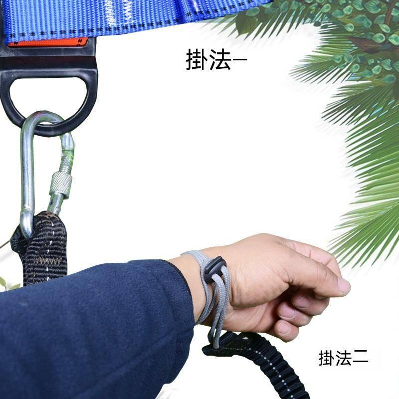 工具安全繩 戶外 安全 緩衝安全繩高空保護帶攀爬建築工地防墜落保險安全帶 伸縮掛繩 緩衝繩-細節圖5