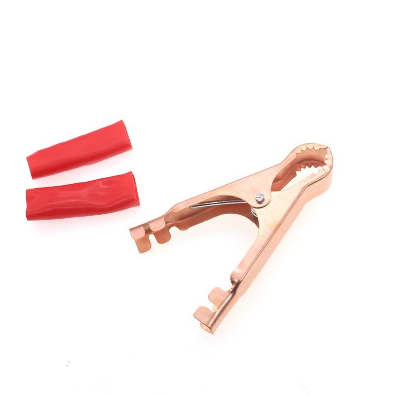 50A 鍍銅鱷魚夾 測試夾 快速夾 充電夾 電源夾 鱷魚夾 帶齒電瓶夾充電夾 電源線夾 8CM-細節圖4