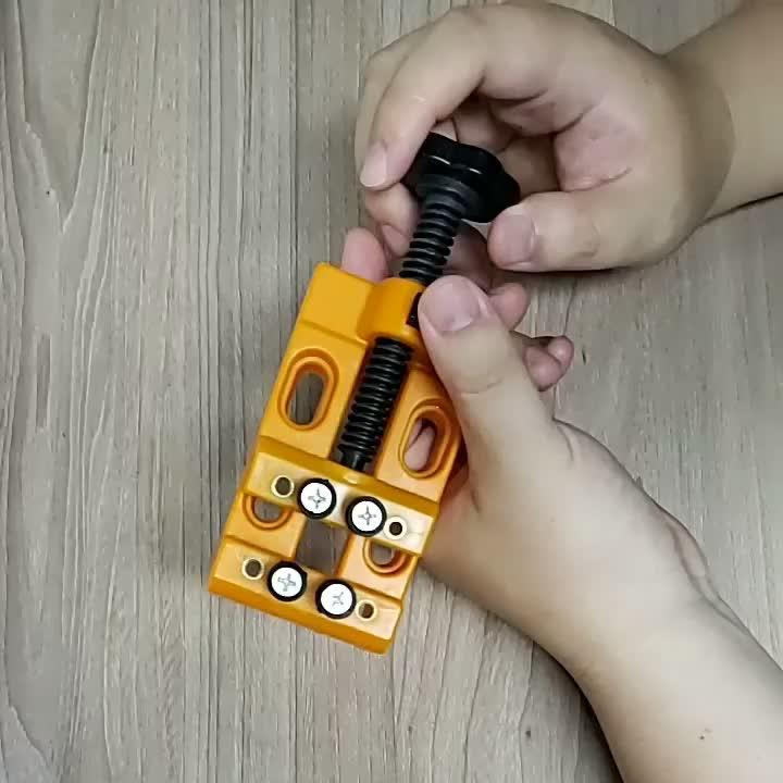 八孔台鉗 固定夾具 小台虎鉗 桌鉗 迷你小夾床 文玩 菩提 核桃 雕刻-細節圖3