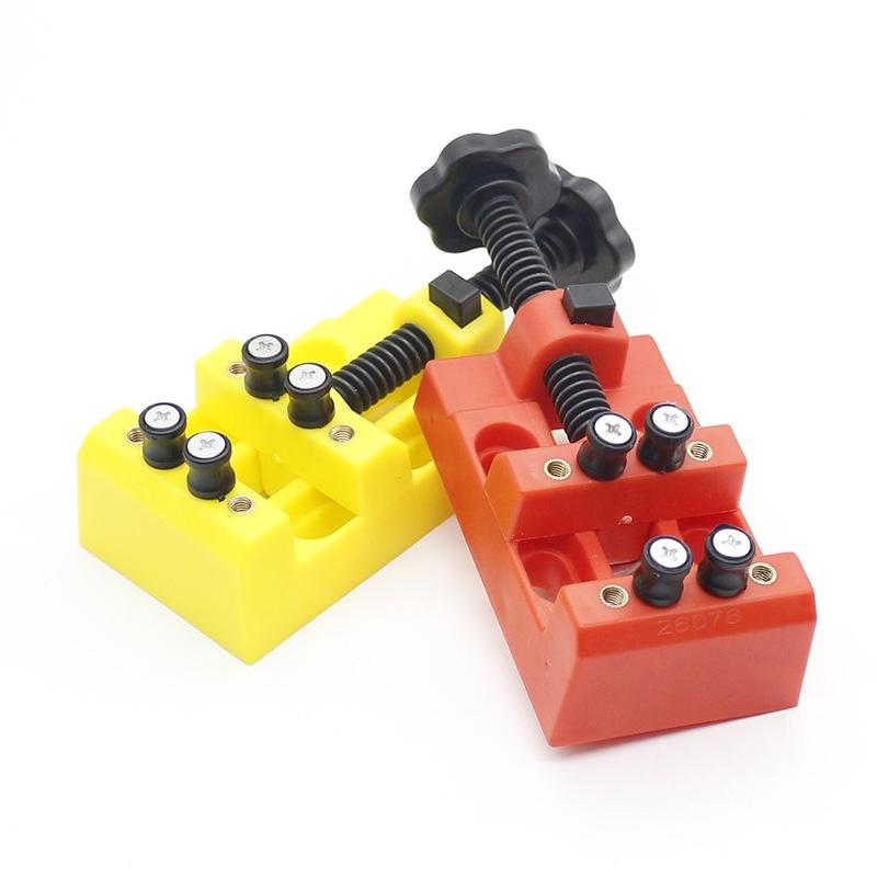 八孔台鉗 固定夾具 小台虎鉗 桌鉗 迷你小夾床 文玩 菩提 核桃 雕刻-細節圖9