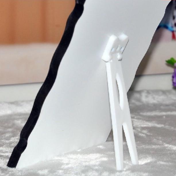 燕尾支架 相框支架 照片背板擺臺托架 水晶版畫相架支架 影樓相框托架 相框支撐腳背板 裱框配件-細節圖3