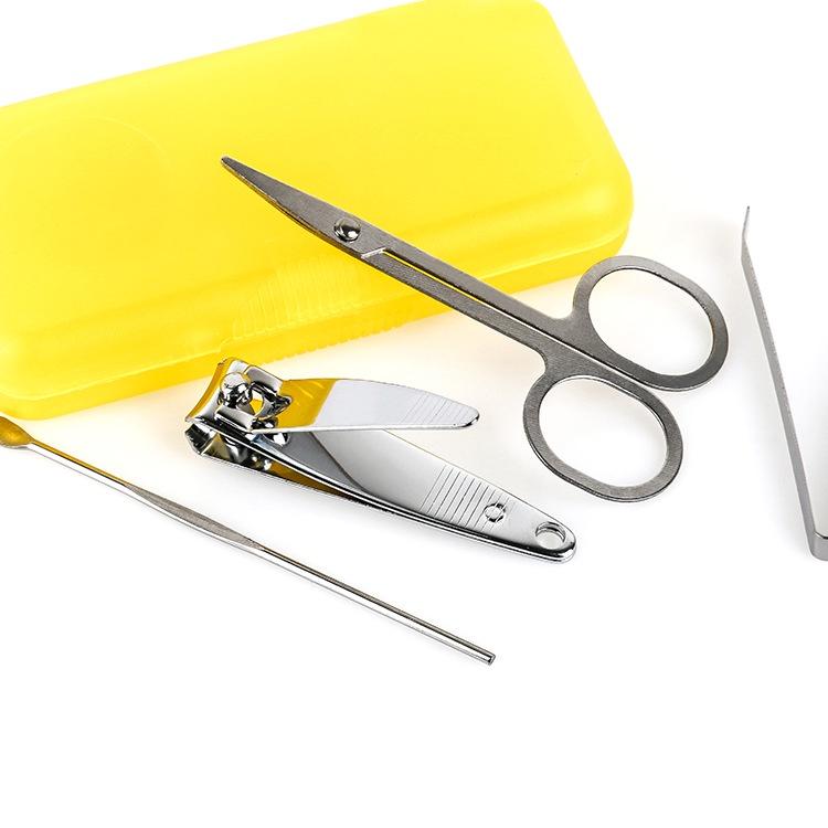 指甲剪4件套 指甲 迷你套盒 指甲刀美容工具禮品套裝 指甲鉗 修甲套裝 修指甲工具 家用修甲修腳刀-細節圖4