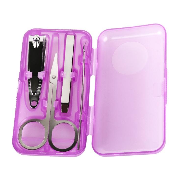 指甲剪4件套 指甲 迷你套盒 指甲刀美容工具禮品套裝 指甲鉗 修甲套裝 修指甲工具 家用修甲修腳刀-細節圖6