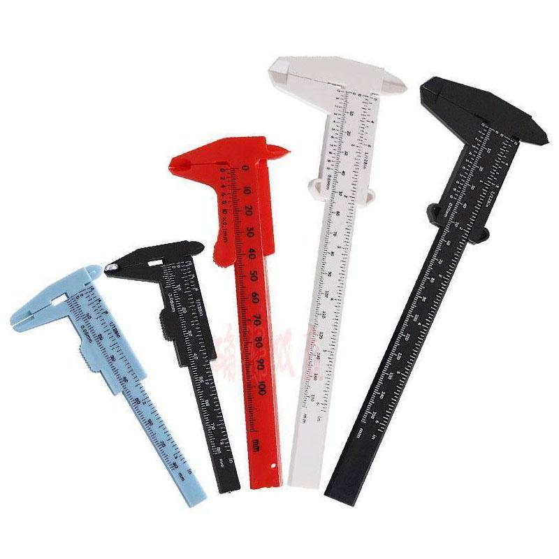 塑膠游標卡尺 80mm 150mm 迷你 隨機出色 雙刻度 塑膠卡尺 卡尺 游標尺 標卡尺 量尺-細節圖2