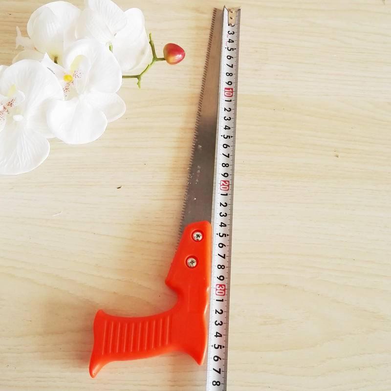 日本鋼木工手鋸 塑料紅柄尖尾 雞尾鋸 木工鋸小手鋸 手板鋸子 鋼鋸架 鋸條小鋸弓 墻板鋸雞尾鋸 腰鋸-細節圖3