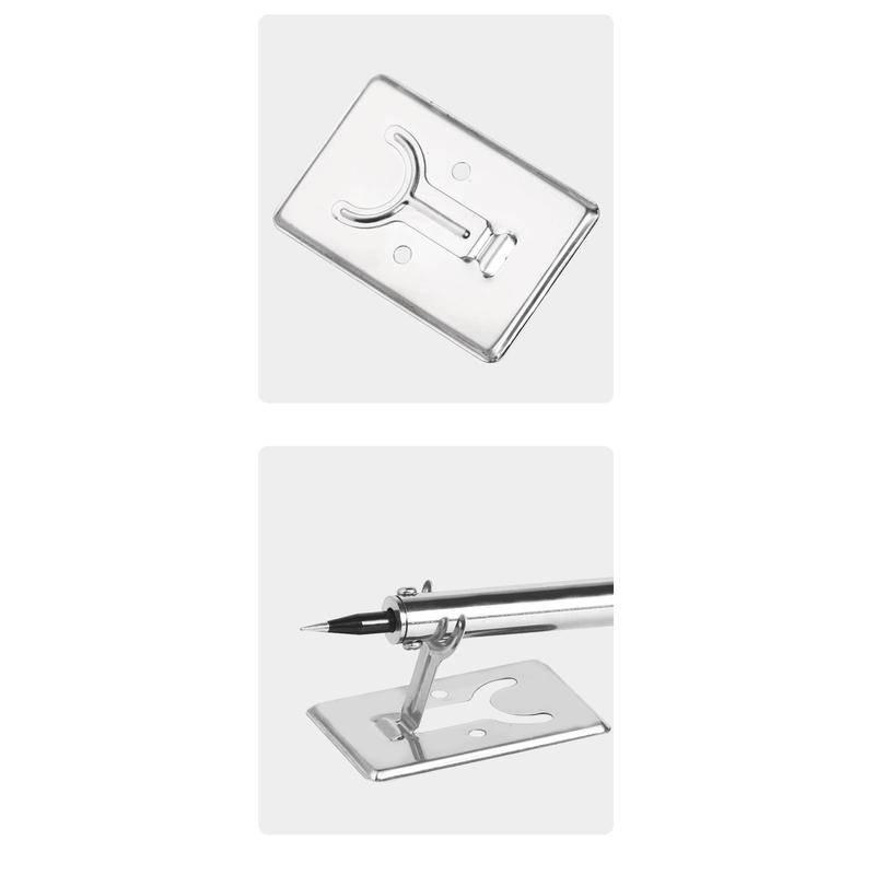 加厚迷你烙鐵架 電烙鐵簡易支架 不銹鋼電烙鐵支架 Y型烙鐵支架 折疊支架 檯面固定架 焊接支架-細節圖7