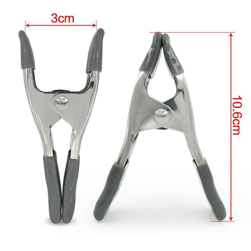 4寸 2寸 重型金屬A字夹 G型夾 大力夾 強力鐵夾 攝像色溫紙夾 影婚纱固定夹 木工夾 快速夾 快壓固定-細節圖4