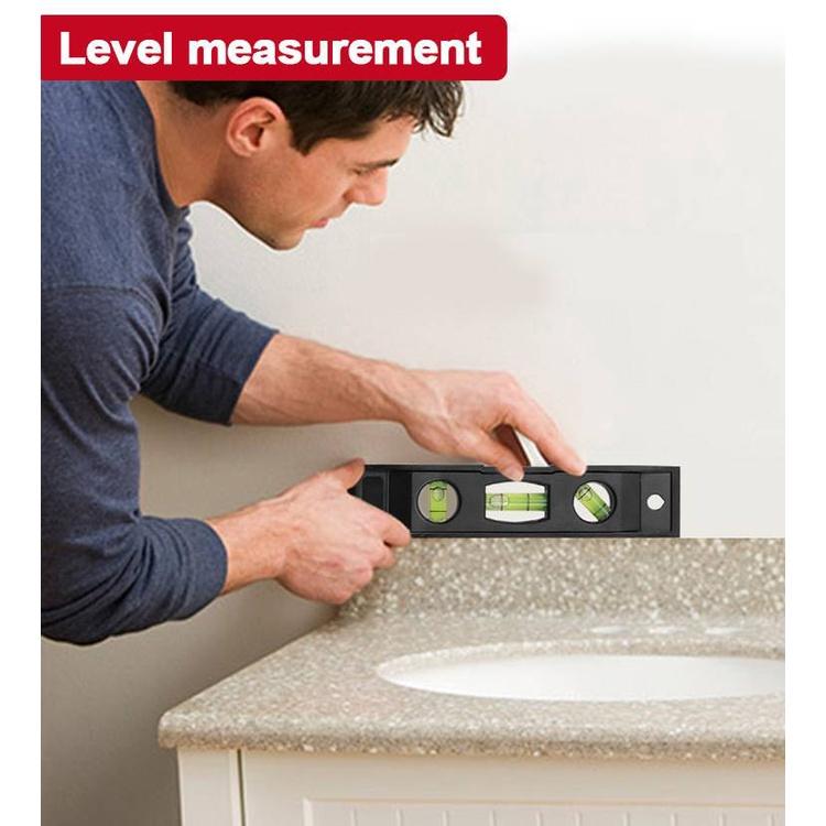 魚雷式 帶磁鐵條 水平尺 簡易 家用 水平儀 測水平 攜帶式 小型 迷你 水平尺 水平泡-細節圖6