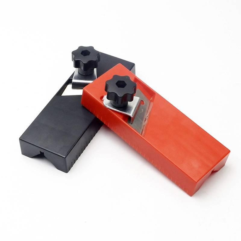 手動木工倒角刨 45度 聚酯纖維板 吸音板 倒角器 石膏板 刨邊工具 陰陽角 板材安裝 倒角刀-細節圖4