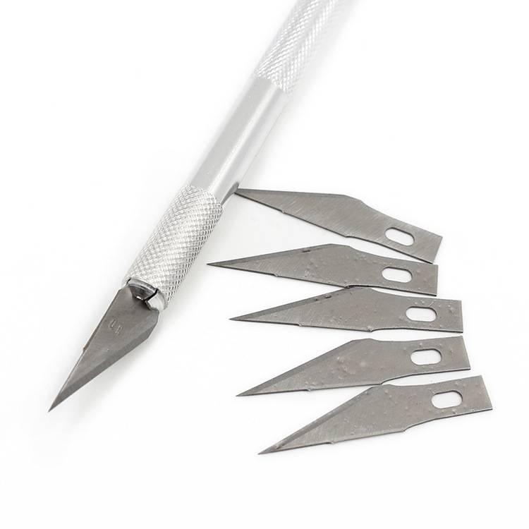 鋁桿筆刀 橡皮章雕刻刀 開箱刀 模型製作 手機貼膜 手賬 美工刀 雕刻筆刀 紙雕刀片 美工刀剪紙刀-細節圖8