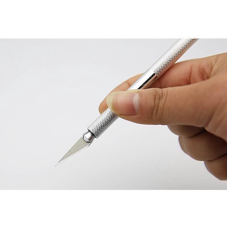 鋁桿筆刀 橡皮章雕刻刀 開箱刀 模型製作 手機貼膜 手賬 美工刀 雕刻筆刀 紙雕刀片 美工刀剪紙刀-細節圖9