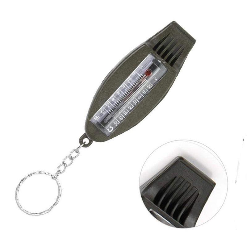 4合一多功能口哨鑰匙圈  附溫度計 指南針 口哨功能-細節圖3